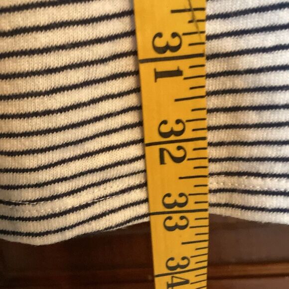 ASOS cotton blend stripes blue white flutter sleeve v- back mini dress size 6 - Picture 5 of 7